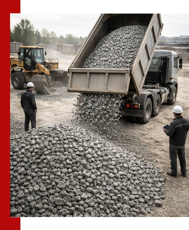 Доставка гранитного щебня фракции 20-40 в Устях-Куте