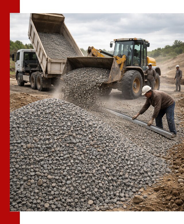 Гравийный щебень фракция 5-20 с доставкой в Устях-Куте