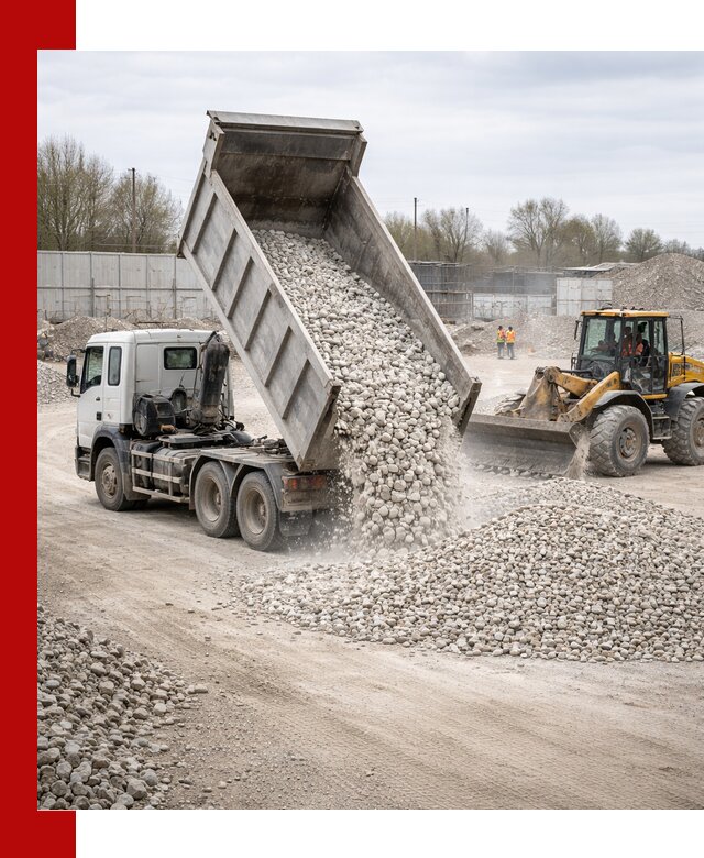 Доставка и продажа известнякового щебня в Устях-Куте