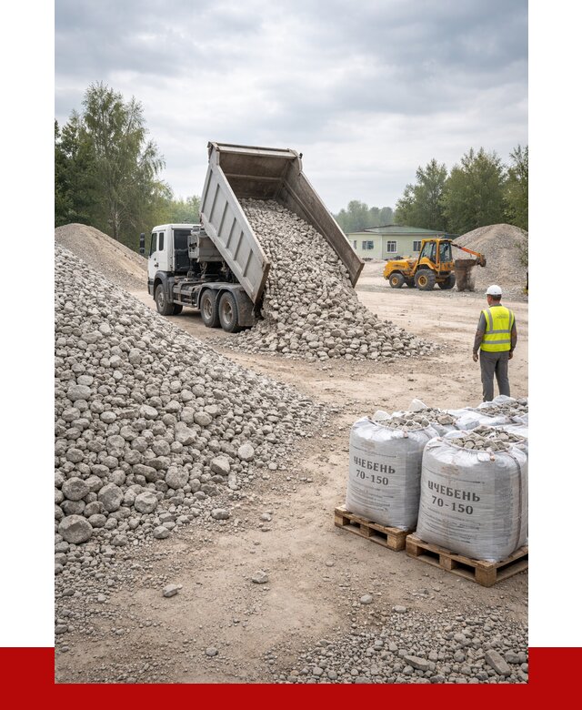 Известняковый щебень фракция 70-150 в Устях-Куте от 1287 р. | ПРОНЕРУДУтк