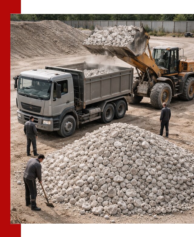 Известняковый щебень фракция 70–150 с доставкой в Устях-Куте