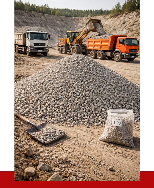 Доломитовый щебень фр. 5-20 в Устях-Куте от 4325 р. | ПРОНЕРУДУтк