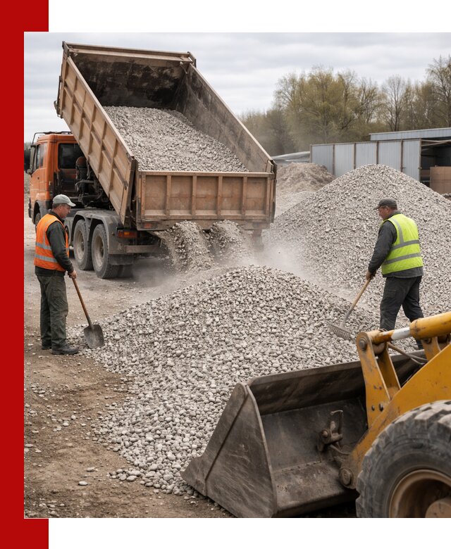 Доломитовый щебень фракции 5-20 с доставкой в Устях-Куте