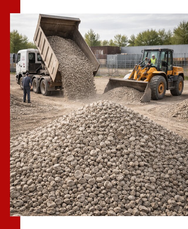 Доломитовый щебень фракции 20–41 с доставкой в Устях-Куте