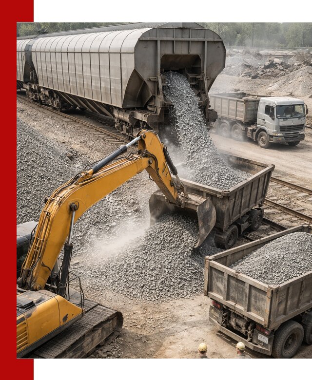 Доставка железнодорожного щебня в Устях-Куте крупными партиями быстрого отгруза