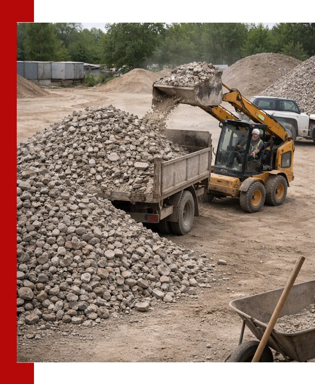 Доставка вторичного щебня в Устях-Куте для строительных работ