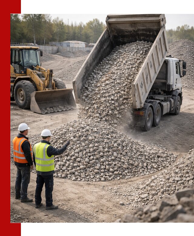 Вторичный щебень фракция 40–70 доставка в Устях-Куте