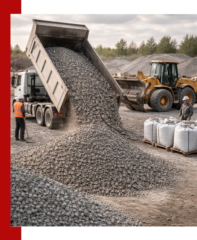 Бетонный щебень фракция 5–20 с доставкой в Устях-Куте