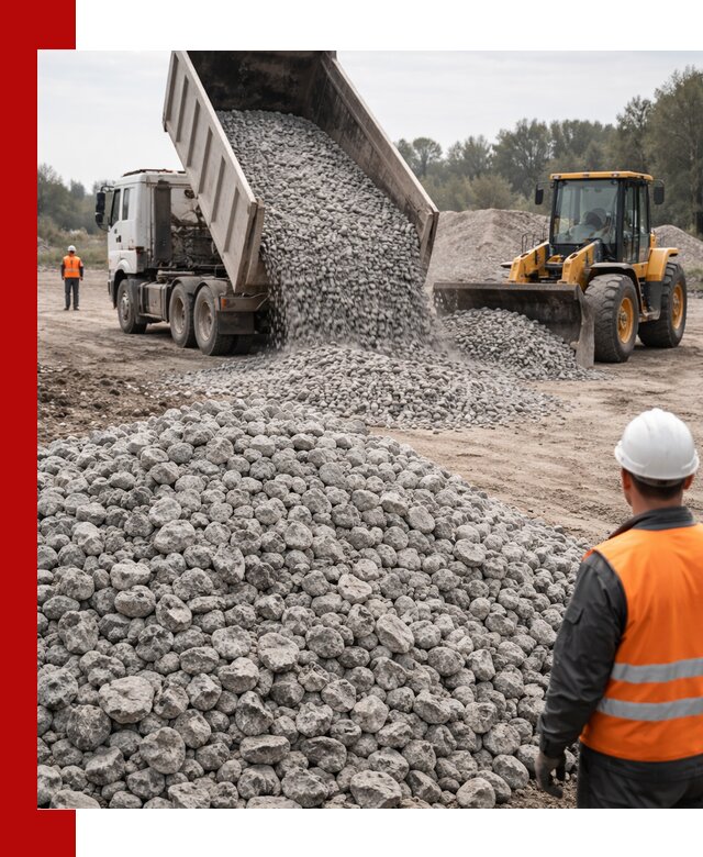 Доставка бетонного щебня фракции 20-40 в Устях-Куте