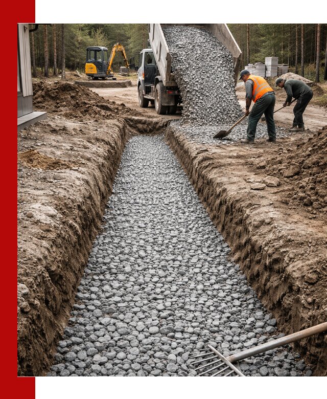 Щебень для дренажа с доставкой в Устях-Куте высокого качества