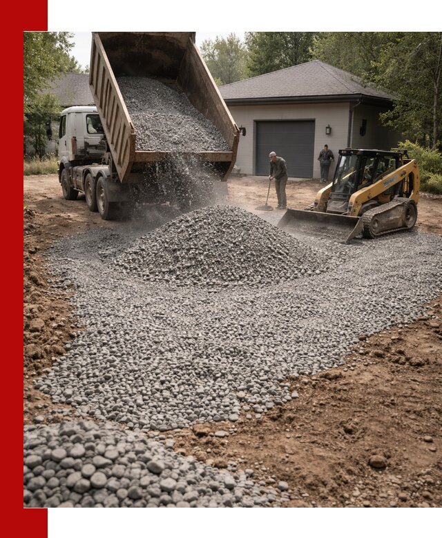 Щебень для парковки в Устях-Куте: доставка и укладка качественного материала
