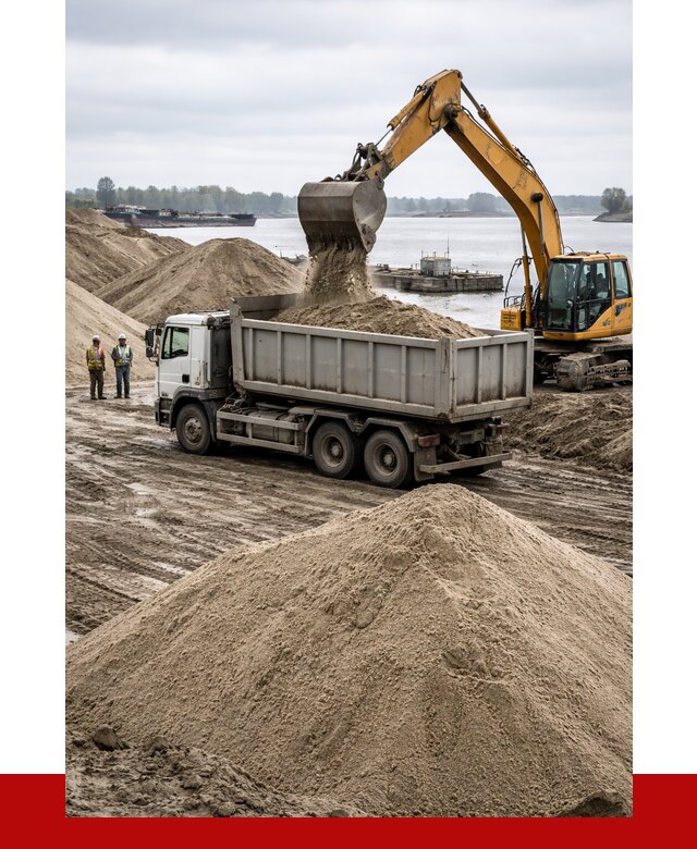 Купить речной песок навалом в Устях-Куте от 1853 р., ПРОНЕРУДУтк