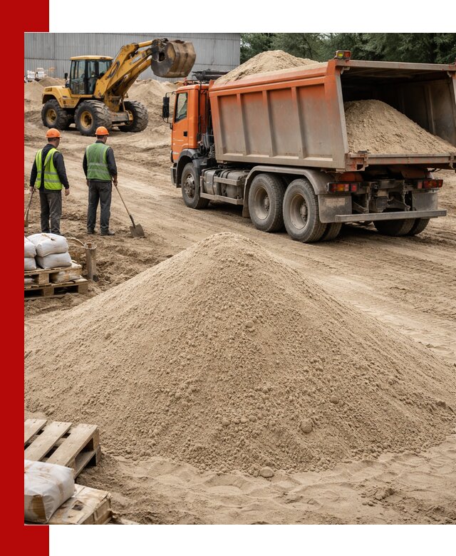 Доставка и продажа мытого речного песка в Устях-Куте