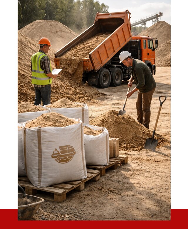 Строительный песок в Устях-Куте от 2265 р. с доставкой, ПРОНЕРУДУтк