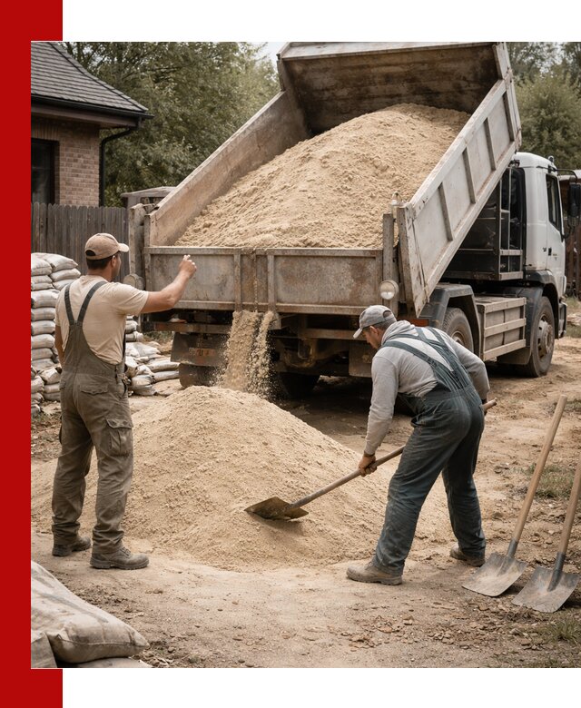 Песок для штукатурки с доставкой в Устях-Куте качественный и чистый