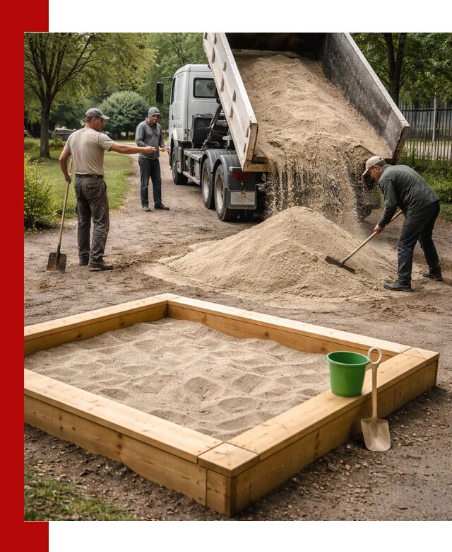 Песок для песочницы с доставкой в Устях-Куте недорого и чистый