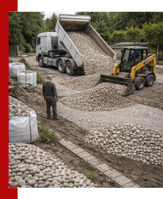 Доставка морской гальки оптом и в розницу в Устях-Куте