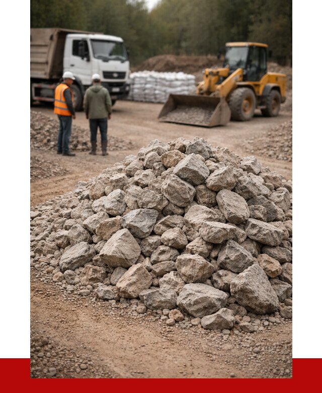 Купить бутовый камень с доставкой в Устях-Куте от 2368 р. | ПРОНЕРУДУтк