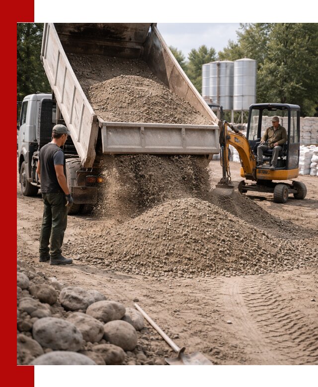 Доставка ПГС С3 в Устях-Куте самосвалами и миксерами