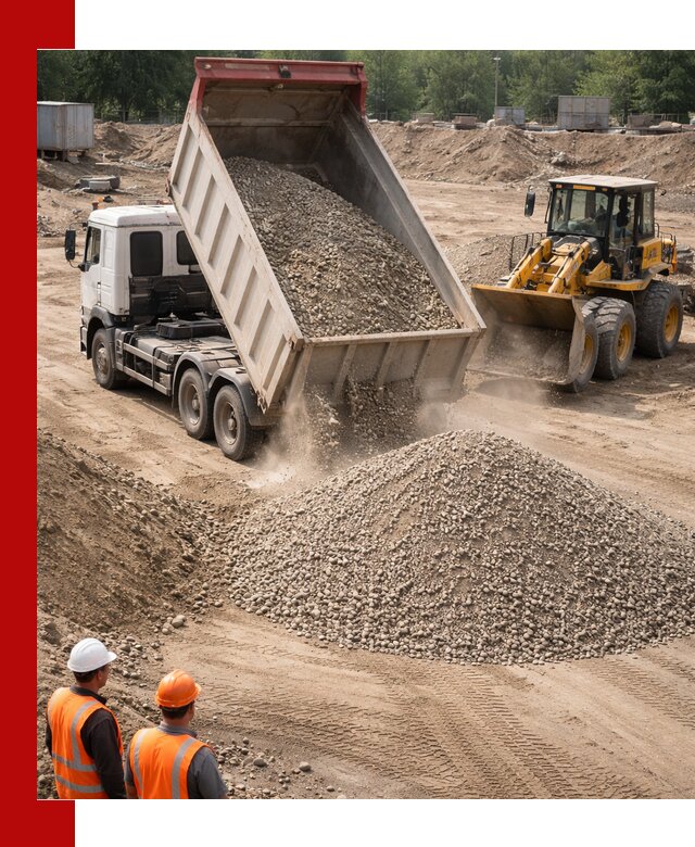 Щебень с песком (ЩГПС С2) с доставкой в Устях-Куте