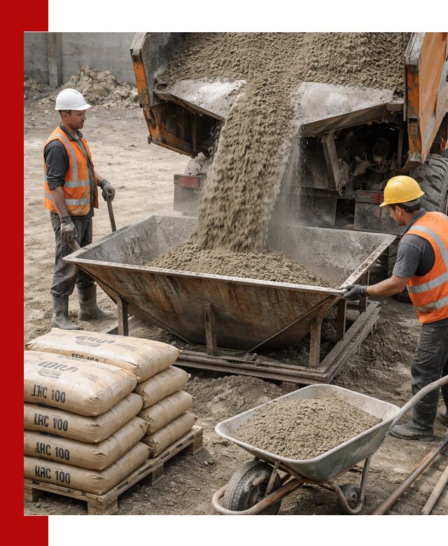 Доставка цементно-песчаной смеси М100 в Устях-Куте