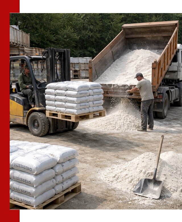 Доставка строительной извести оптом и в розницу в Устях-Куте