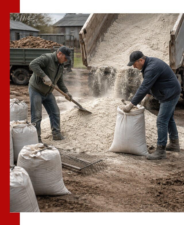 Доставка извести пушонки в Устях-Куте оптом и мелким оптом