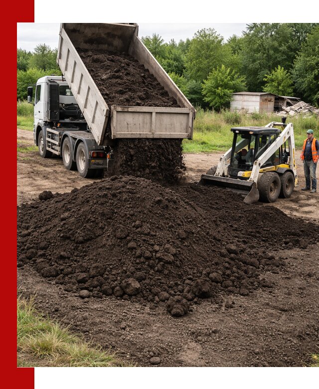Поставка плодородной земли с доставкой самосвалом в Устях-Куте