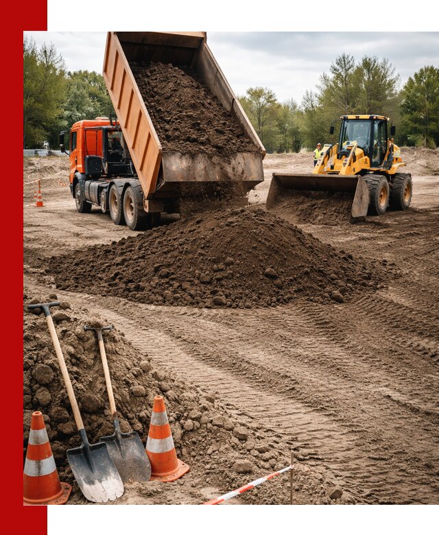 Поставка и доставка планировочного грунта в Устях-Куте