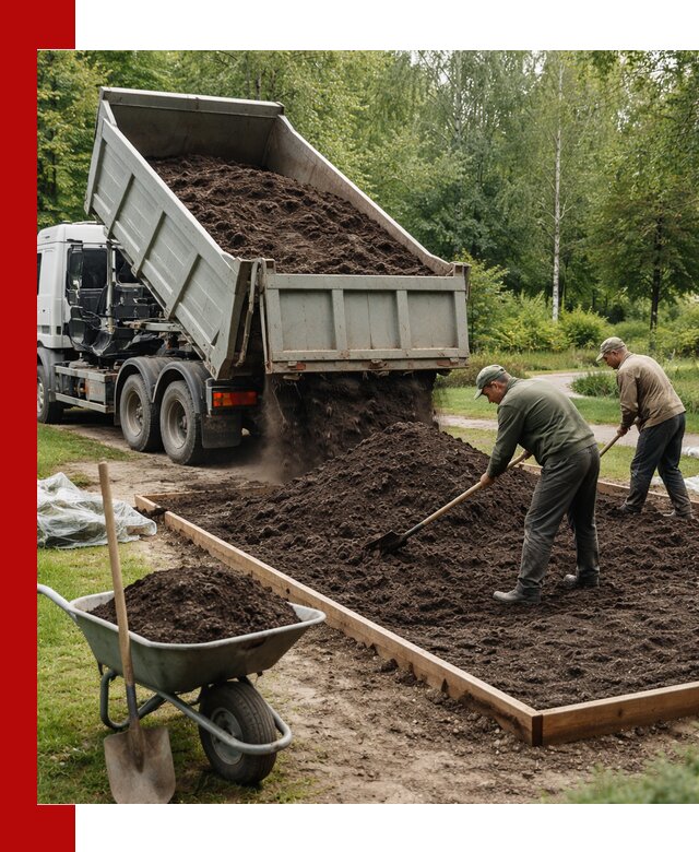 Доставка грунта для озеленения и благоустройства в Устях-Куте