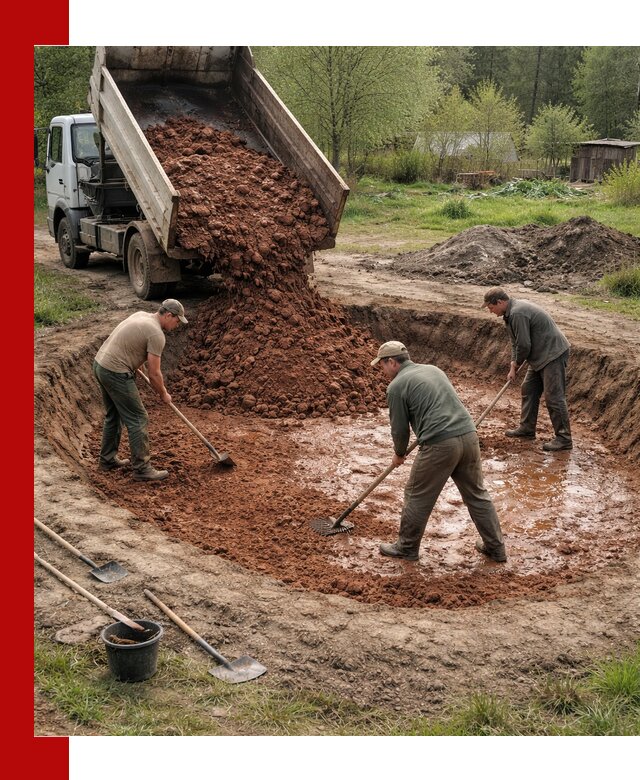 Купить качественную глину для пруда в Устях-Куте