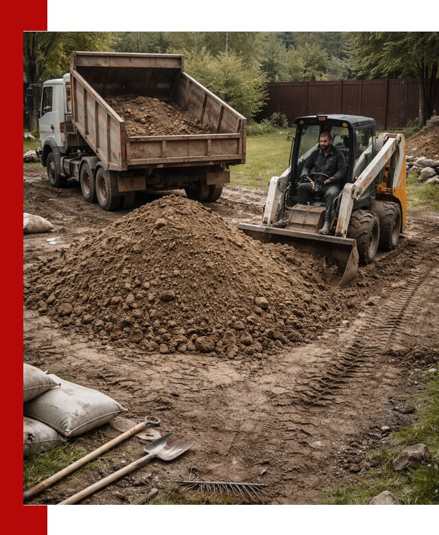 Суглинок для планировки участков в Устях-Куте с доставкой и выгрузкой