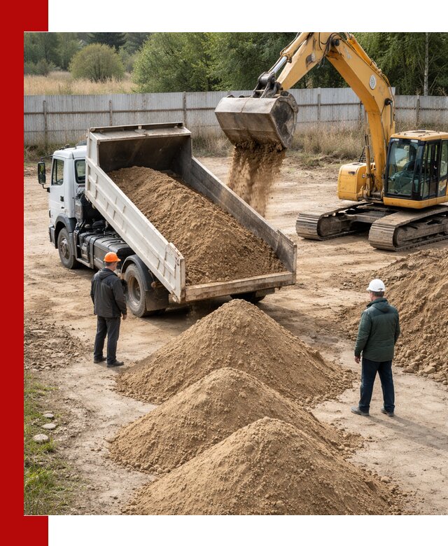 Доставка супеси вагонными и автопартиями в Устях-Куте