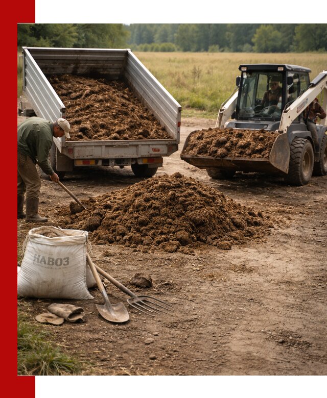 Доставка конского навоза в Устях-Куте с разгрузкой и доставкой на объект