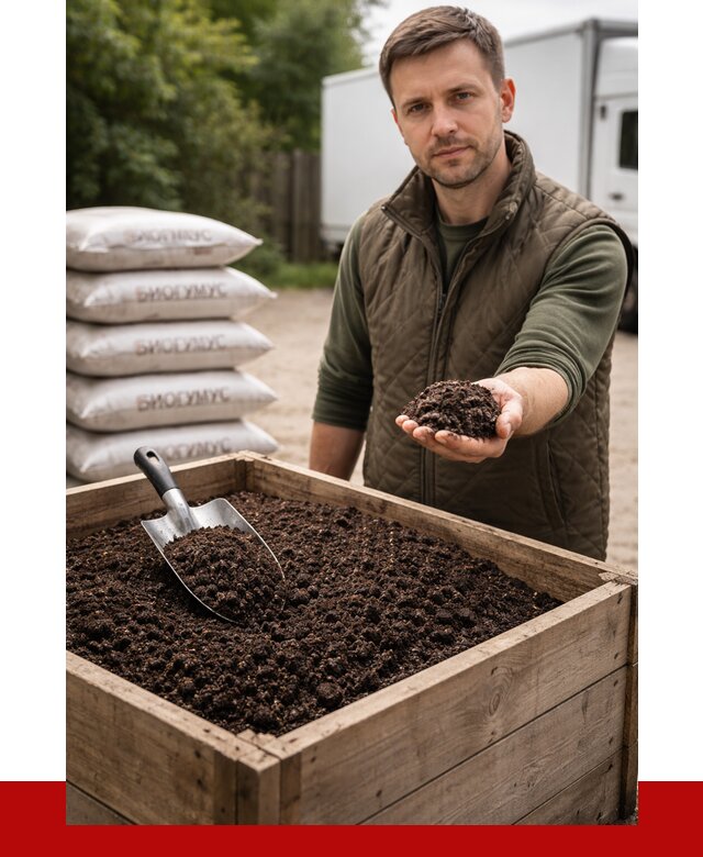 Купить биогумус в Устях-Куте с доставкой от 8752 р. за куб | ПРОНЕРУДУтк