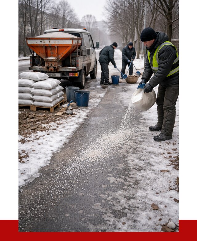 Реагент против гололеда в Устях-Куте с доставкой от 4634 р. | ПРОНЕРУДУтк