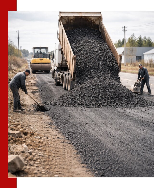 Асфальтовая крошка для дорог в Устях-Куте — поставка и доставка