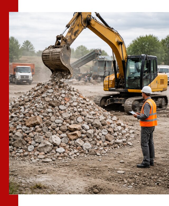 Доставка и вывоз строительного боя в Устях-Куте