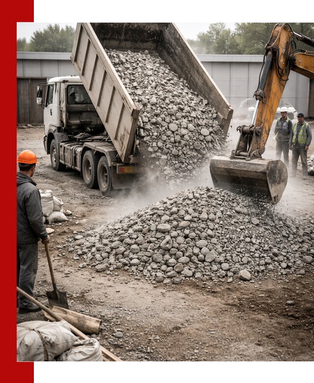 Доставка дробленого бетона в Устях-Куте оптом и в розницу