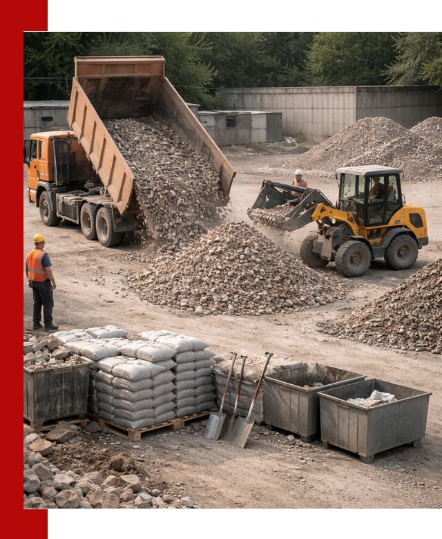 Вторичные материалы для отсыпки в Устях-Куте — поставка и доставка