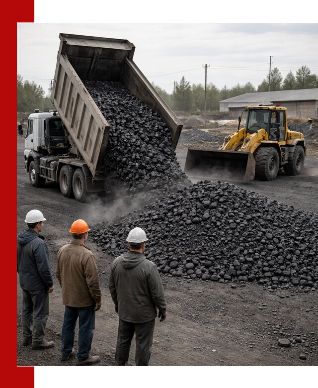Доставка угля антрацита в Устях-Куте с самосвалами и погрузкой