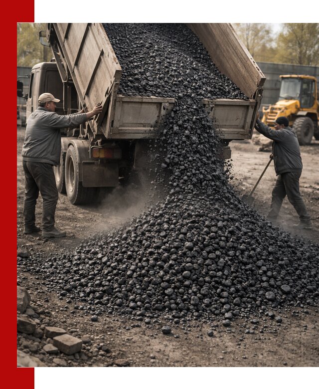 Доставка угля семечка самосвалами в Устях-Куте