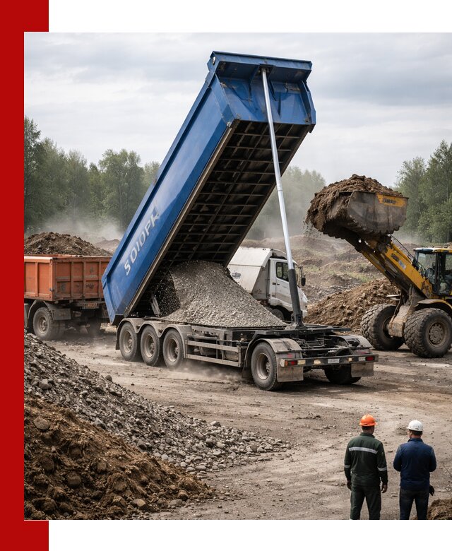 Аренда тонар 40 тонн в Устях-Куте с доставкой материалов