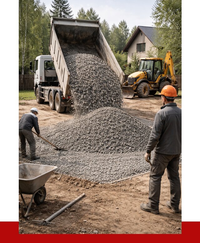 Отсыпка участка щебнем в Устях-Куте от 6693 р. ПРОНЕРУДУтк