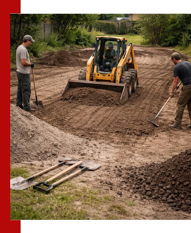 Планировка участка грунтом с вывозом и доставкой в Устях-Куте