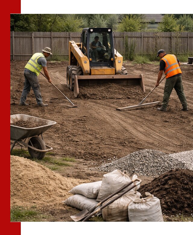 Выравнивание участка под строительство и благоустройство в Устях-Куте