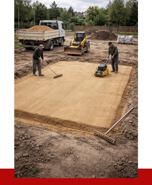 Устройство песчаной подушки в Устях-Куте от 4634 р. ПРОНЕРУДУтк